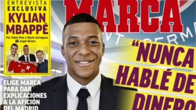 Mbappé en la portada de 'Marca'