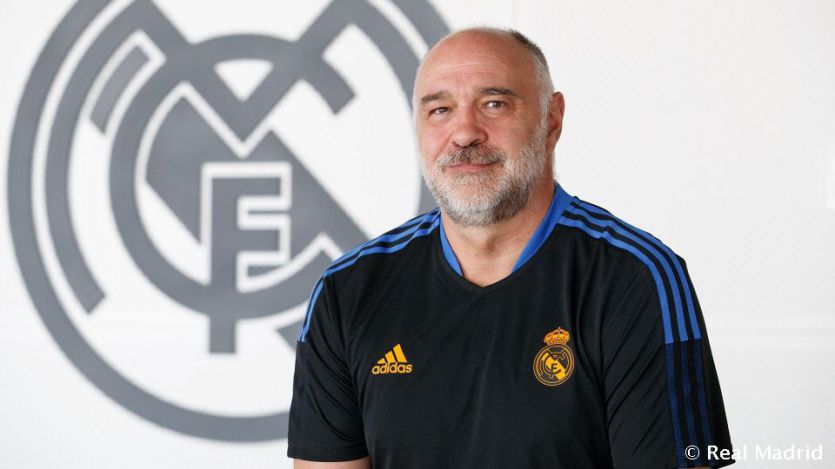 El entrenador del Real Madrid de baloncesto, Pablo Laso