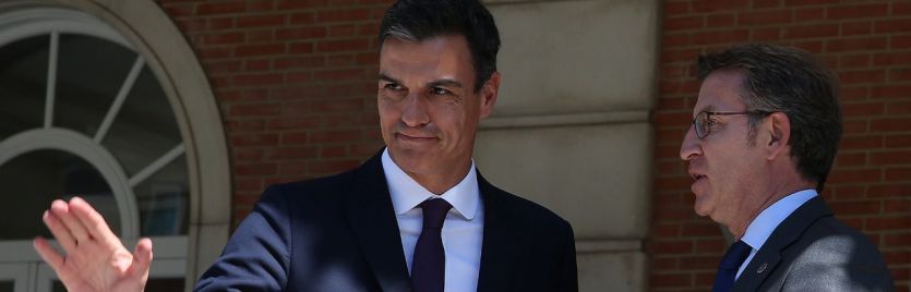 Pedro Sánchez y Alberto Núñez Feijóo