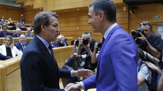 Primer 'cara a cara' entre Sánchez y Feijóo en el Senado: cambia el tono pero sigue el desacuerdo