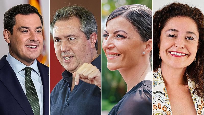 Los partidos echan el resto en el ecuador de la campaña: el despliegue político durante el fin de semana en Andalucía