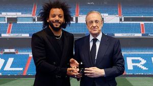 Marcelo se despide del Real Madrid tapando con sonrisas sus lágrimas de hace unos días