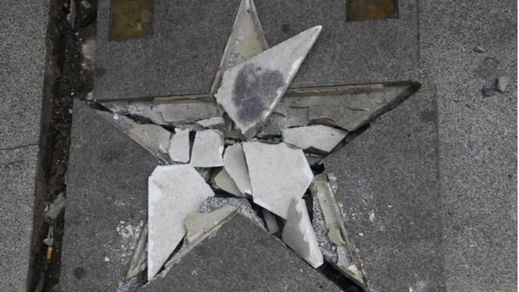 Destrozada la estrella de Penélope Cruz en el Paseo de la Fama de Madrid