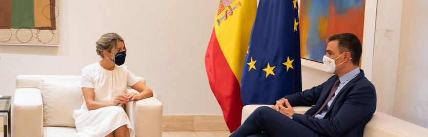 Pedro Sánchez y Yolanda Díaz