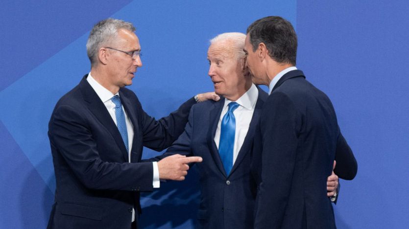 Joe Biden y Pedro Sánchez, en la Cumbre de la OTAN
