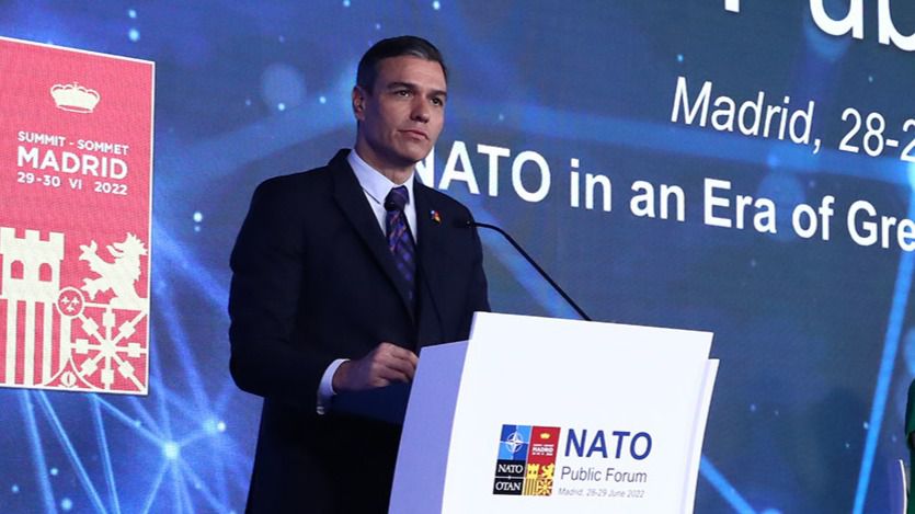 Pedro Sánchez, en la Cumbre de la OTAN