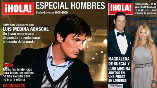 Luis Medina en 2 portadas de la revista 'Hola'