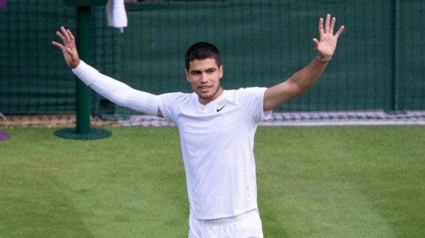 Carlos Alcaraz en Wimbledon