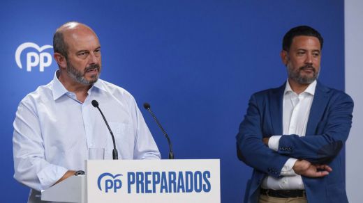 Pedro Rollán y Guillermo Mariscal, dirigentes del PP