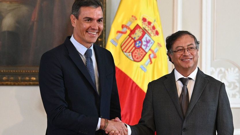 Pedro Sánchez y Gustavo Petro