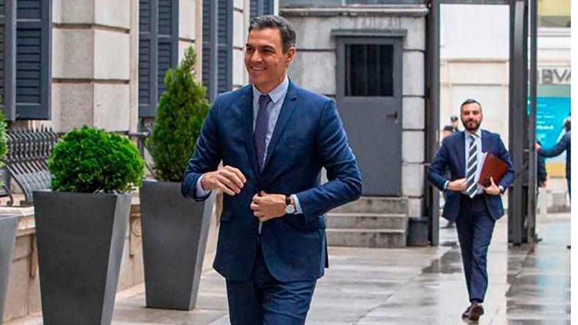 El presidente del Gobierno, Pedro Sánchez, en el Congreso