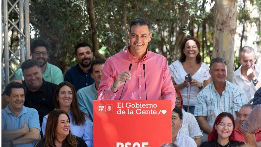 Pedro Sánchez, durante un acto del PSOE en Sevilla