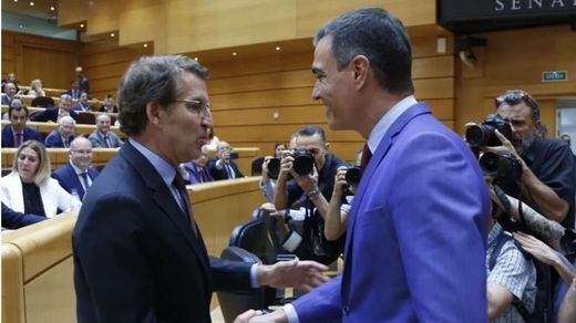 El CIS da como ganador a Pedro Sánchez del 'cara a cara' en el Senado contra Feijóo