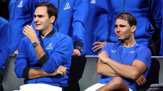 Federer y Nadal, emocionados