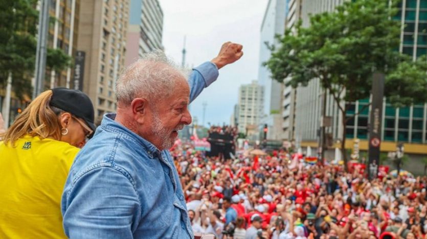 Lula da Silva celebra su triunfo electoral
