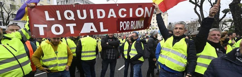 Protesta de los transportistas