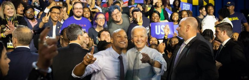 Joe Biden, en un acto de campaña