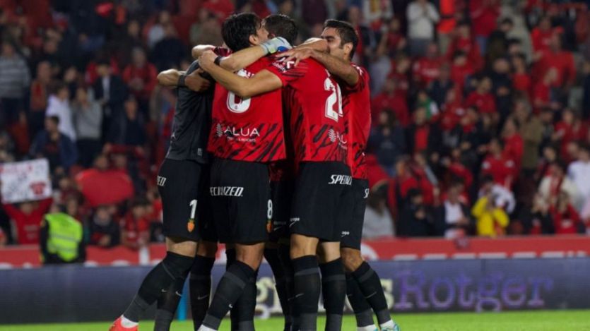 El Mallorca celebra un gol