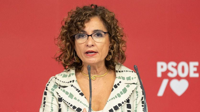 La vicesecretaria general del PSOE y ministra de Hacienda, María Jesús Montero