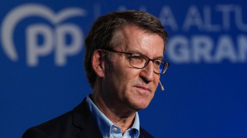 El presidente del PP, Alberto Núñez Feijóo