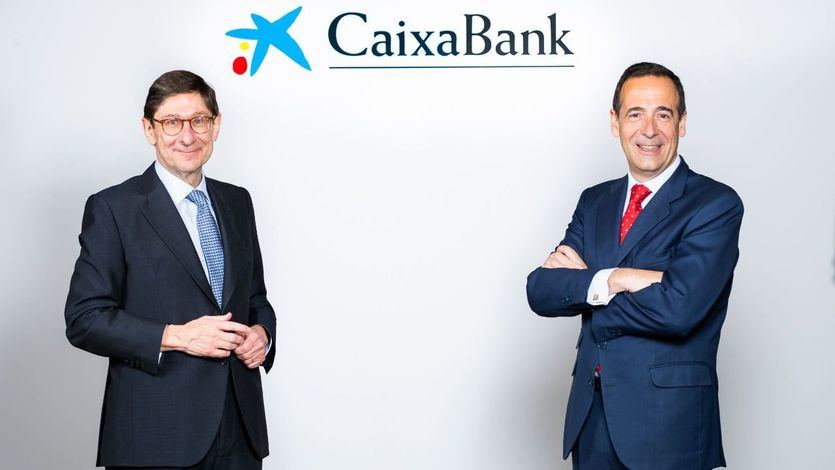 José Ignacio Goirigolzarri, presidente de CaixaBank, y Gonzalo Gortázar, consejero delegado 