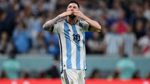 Leo Messi, con Argentina