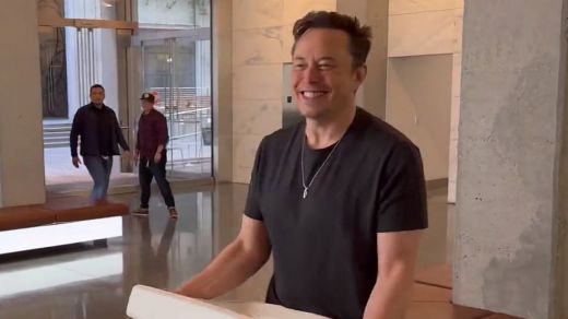 Elon Musk, en las instalaciones de Twitter