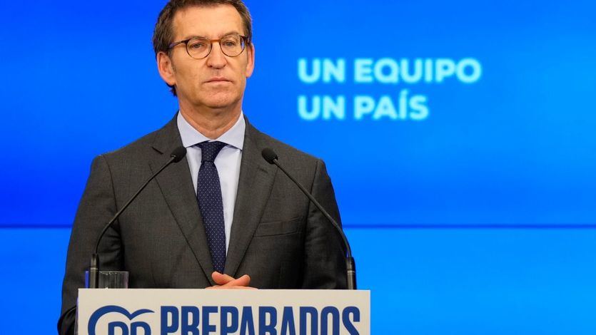 El presidente del PP, Alberto Núñez Feijóo