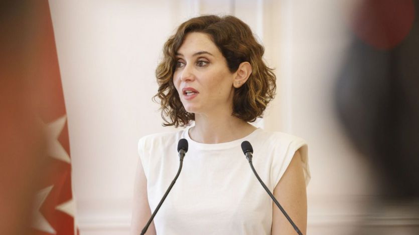 La presidenta de la Comunidad de Madrid, Isabel Díaz Ayuso