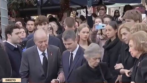 La Familia Real española, de nuevo unida con motivo del funeral de Constantino de Grecia