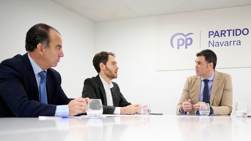 Sergio Sayas y Carlos García Adanero, con el PP navarro