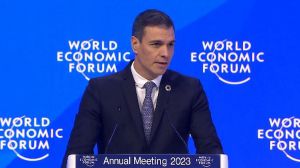 Sánchez, en Davos: "Tenemos que luchar contra las semillas podridas que Putin ha plantado en Europa"