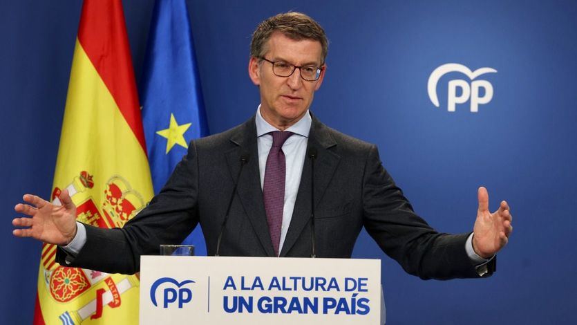 El presidente del PP, Alberto Núñez Feijóo