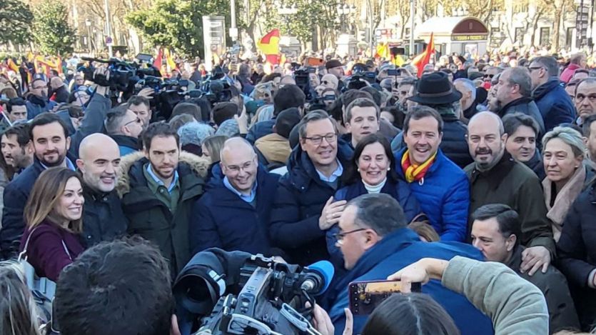 Manifestación contra Pedro Sánchez en Madrid