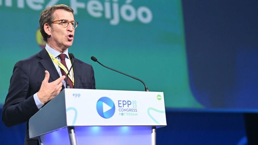 El presidente del PP, Alberto Núñez Feijóo