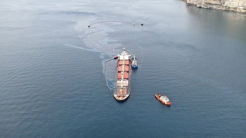 Buque OS 35 en aguas de Gibraltar