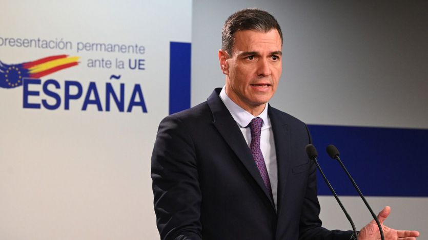 El presidente del Gobierno, Pedro Sánchez, en Bruselas