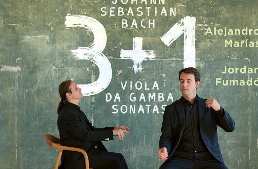 Alejandro Marías y Jordan Fumadó presentan el extraordinario disco 'Bach: 3+1 Viola da Gamba Sonata'