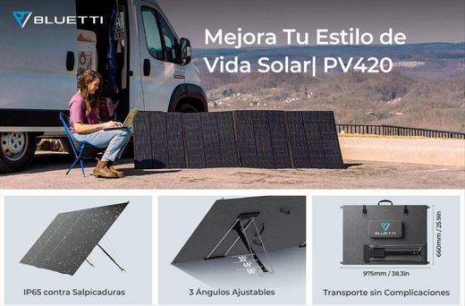 BLUETTI presentará el panel solar PV420 para facilitar el acceso a la energía renovable