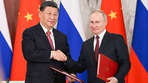 El presidente chino, Xi Jinping, y el ruso, Vladímir Putin