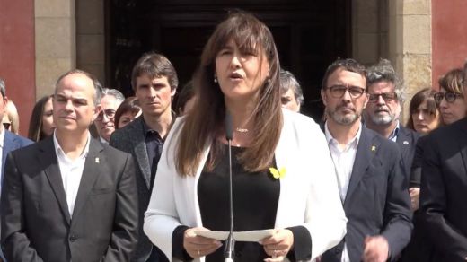 Laura Borras, presidenta suspendida del Parlamento catalán