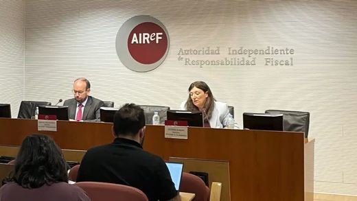 La AIReF, presentando uno de sus informes