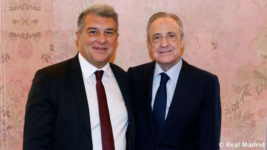 Joan Laporta y Florentino Pérez, presidentes del Barcelona y Real Madrid, respectivamente