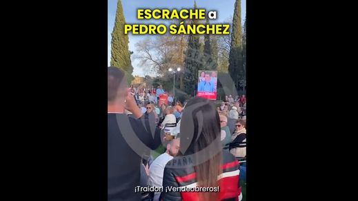 Escrache de Frente Obrero a Sánchez