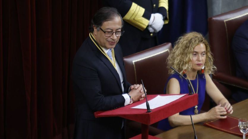 El presidente de Colombia, Gustavo Petro, durante su visita al Congreso