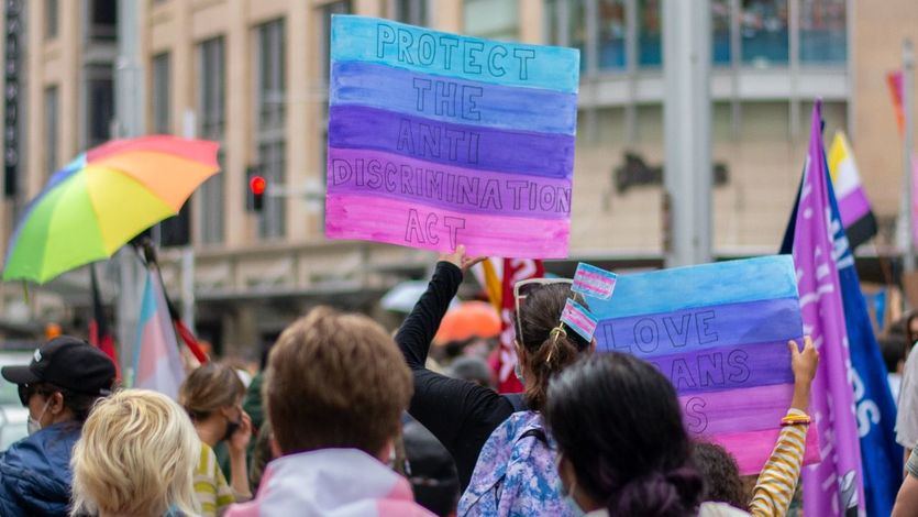 Manifestación del colectivo transexual