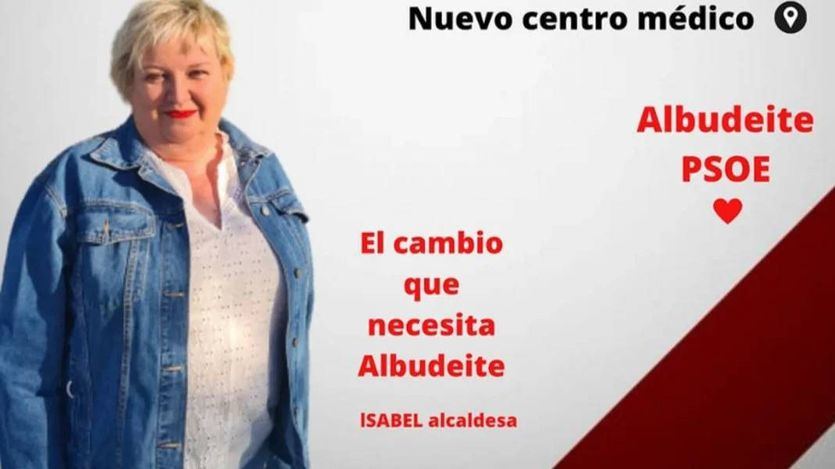 Cartel electoral PSOE Albudeite