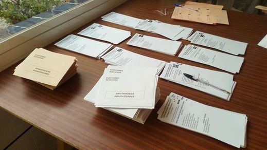 Papeletas para las elecciones