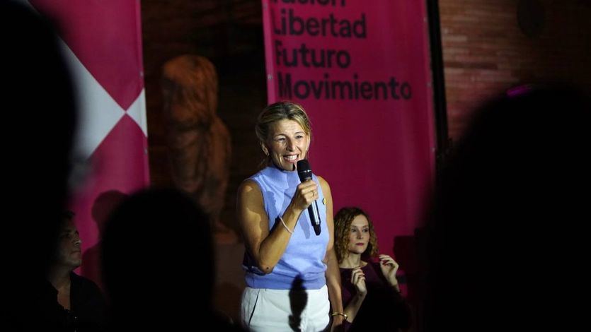 Yolanda Díaz, en un acto de Sumar