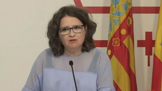 Mónica Oltra, en rueda de prensa